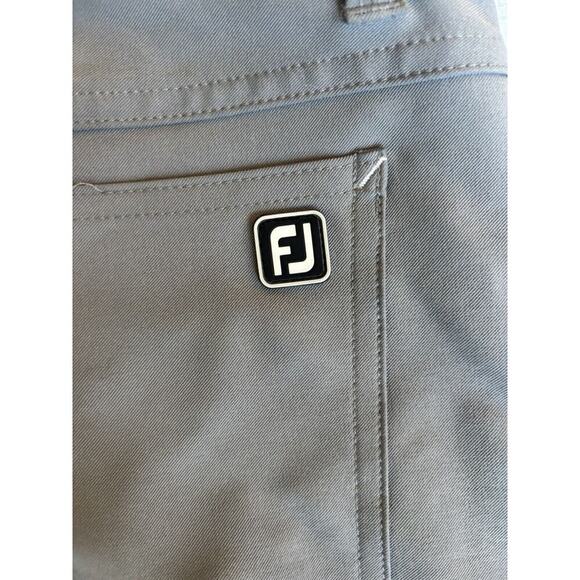 Footjoy Performance Golf Pant Flat Front 4-Way Stretch Plaid Gray Size 36x30 - Picture 10 of 10